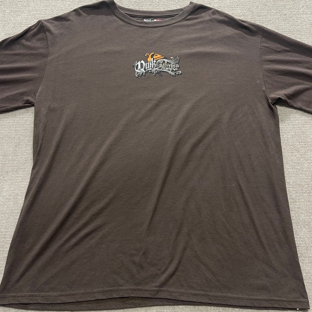 Vintage Quiksilver Long-Sleeve T-Shirt Y2K Plaid Mens XXL